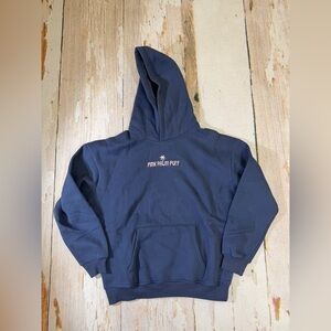 Pink Palm Puff authentic hoodie navy pink embroidery with box XS